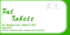 pal kobelt business card